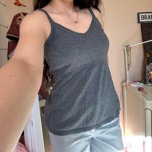 Liz Claiborne Gray Women's Tank Top